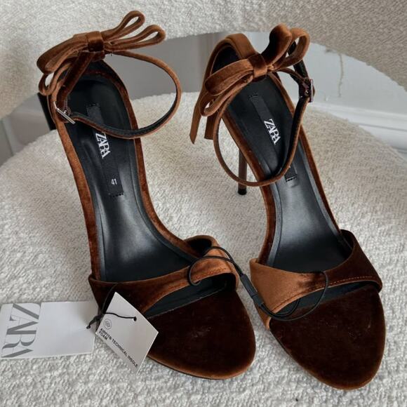 ZARA High Heels with Bow NWT - Picture 3 of 17